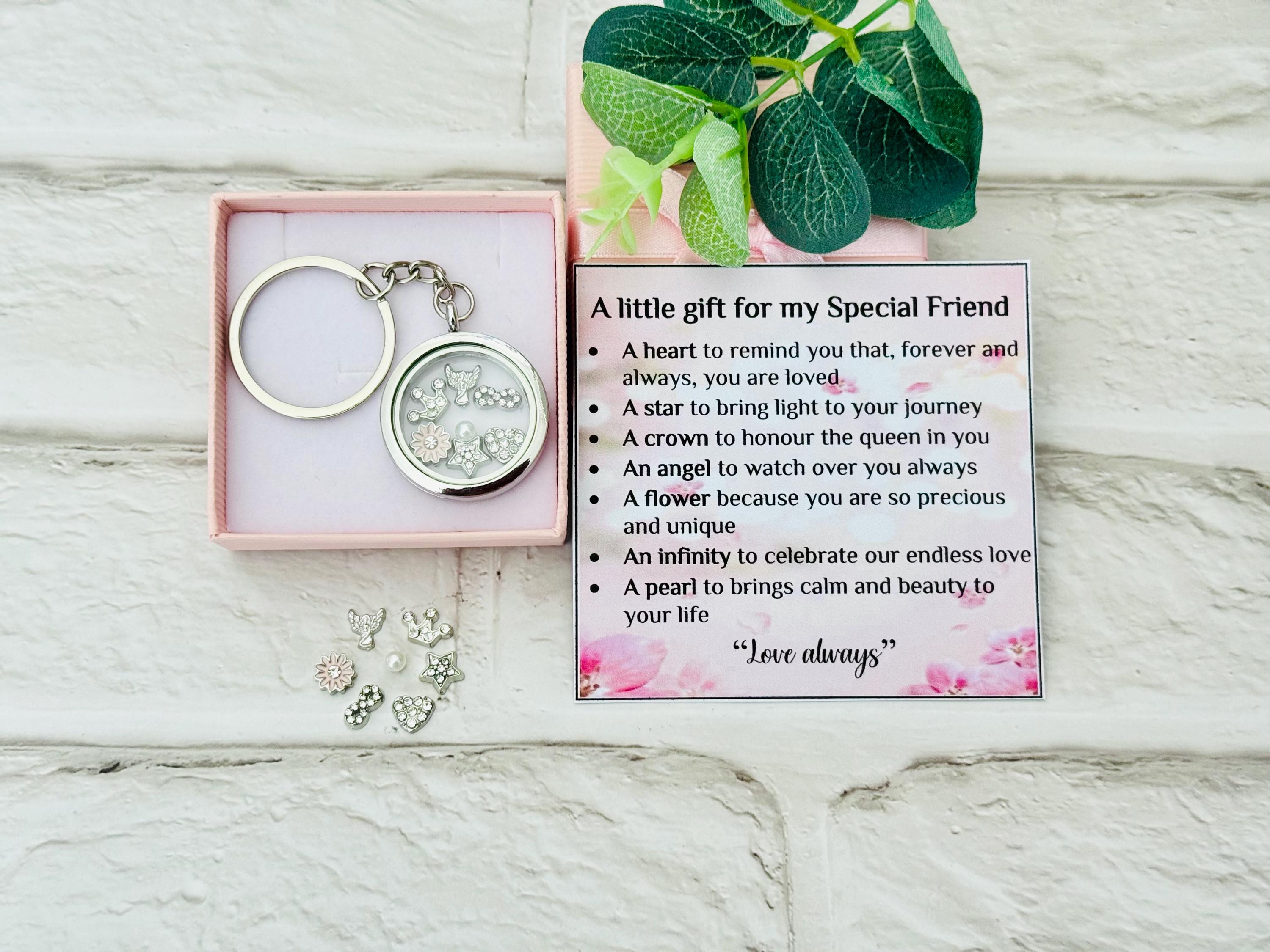Special Friend Gift Birthday Keepsake Floating Charms Locket 