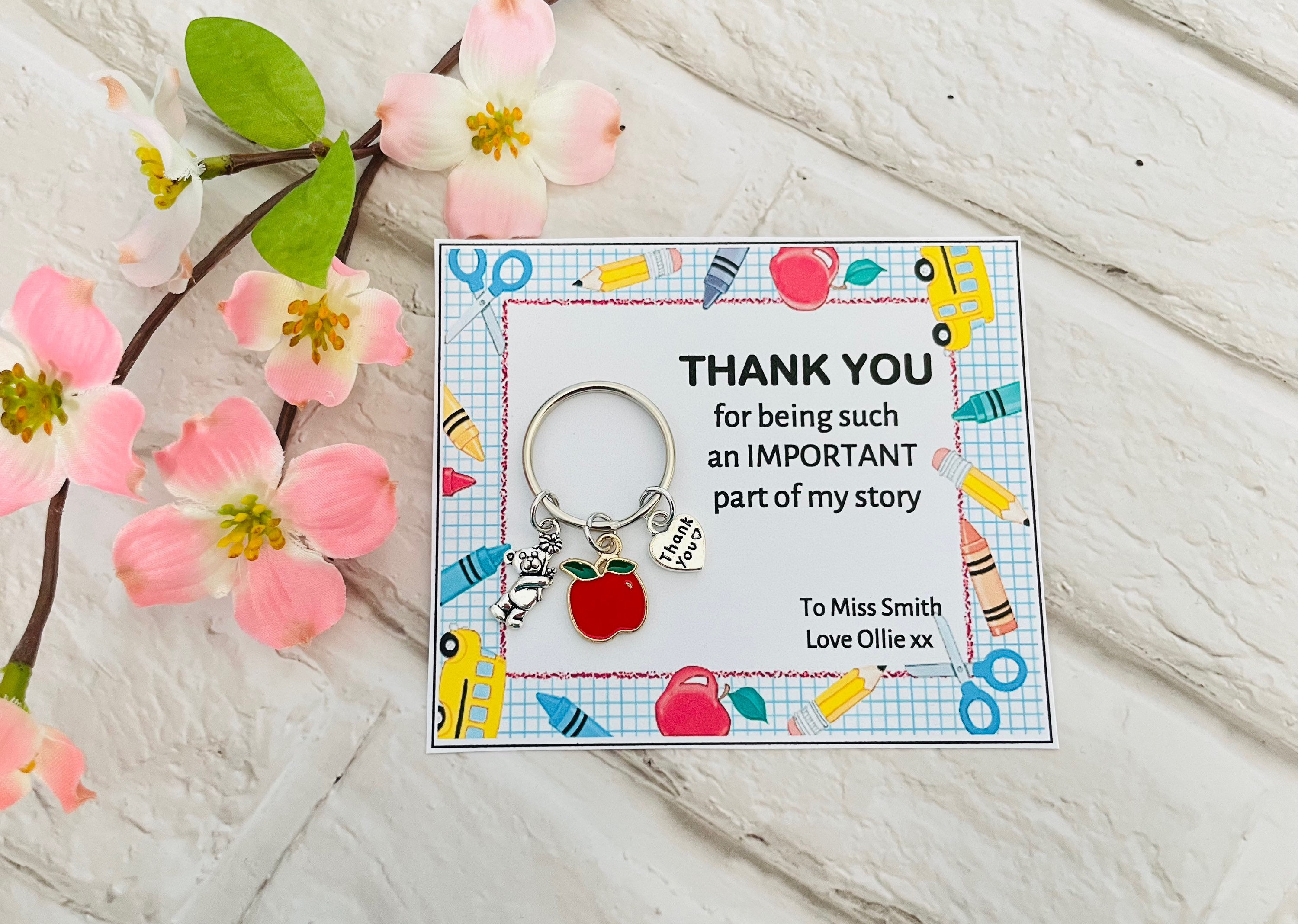 Gift for Teacher, Teacher Gifts, Thank You for Being Part of My Story ...