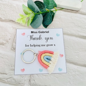 Teacher Gift Keyring - Teaching Assistant Gift, Nursery teacher Gift, Head Teacher Gift, Keyworker Gift, Gift For Teacher, End Of Term Gift