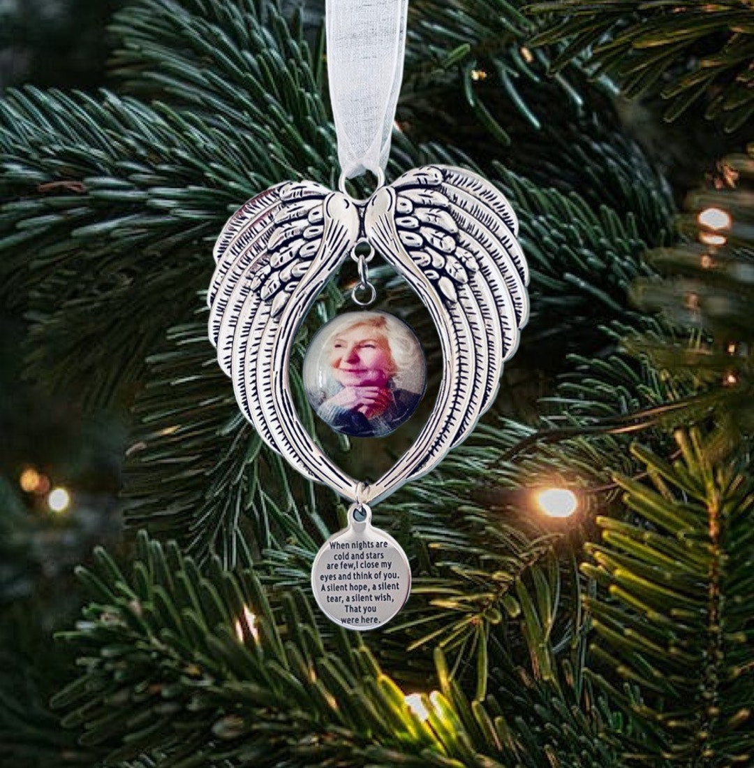 Photo Memorial Christmas Tree Charm Personalised Image Tree Decoration