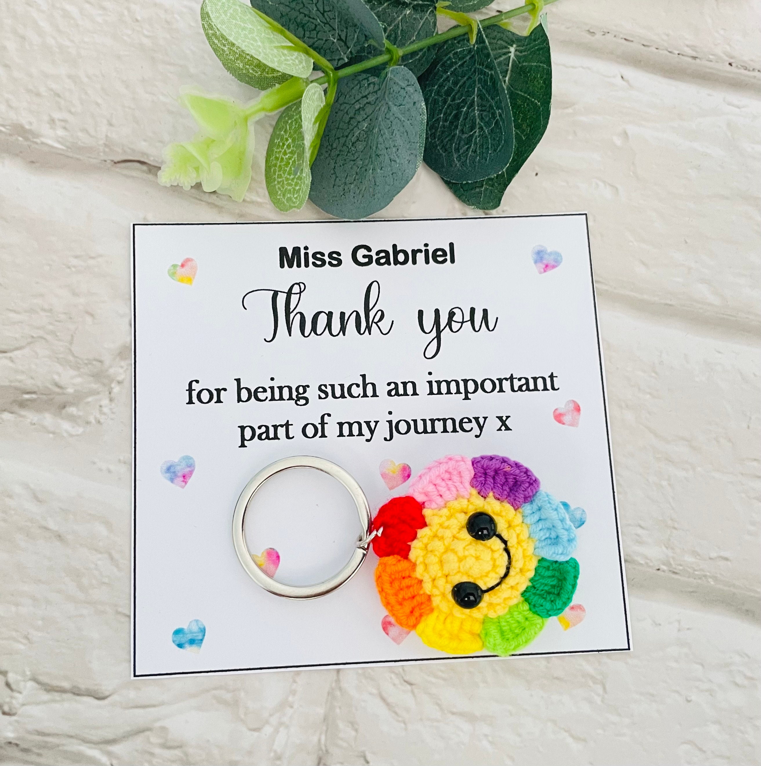 YZEXEZY Décoration Souvenir avec Inscription « Thank You Being A Part of My Journey » - Cadeau de Remerciement pour Femme, Amie, Manager, collègue, Patron, Enseignant avec boîte Cadeau
