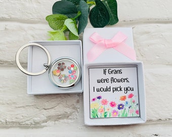 Gran Geschenk, Gran Andenken, wenn Grans Blumen waren, alles Gute zum Geburtstag Geschenk, Geschenk für Sie - Weihnachtsgeschenk / Weihnachtsgeschenk - Muttertagsgeschenk