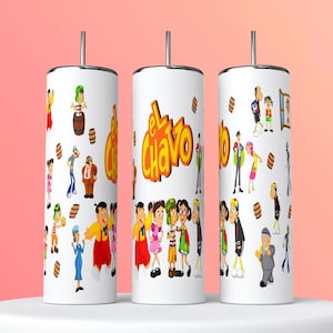 El Chavo 20 oz Skinny Tumblr Wrap