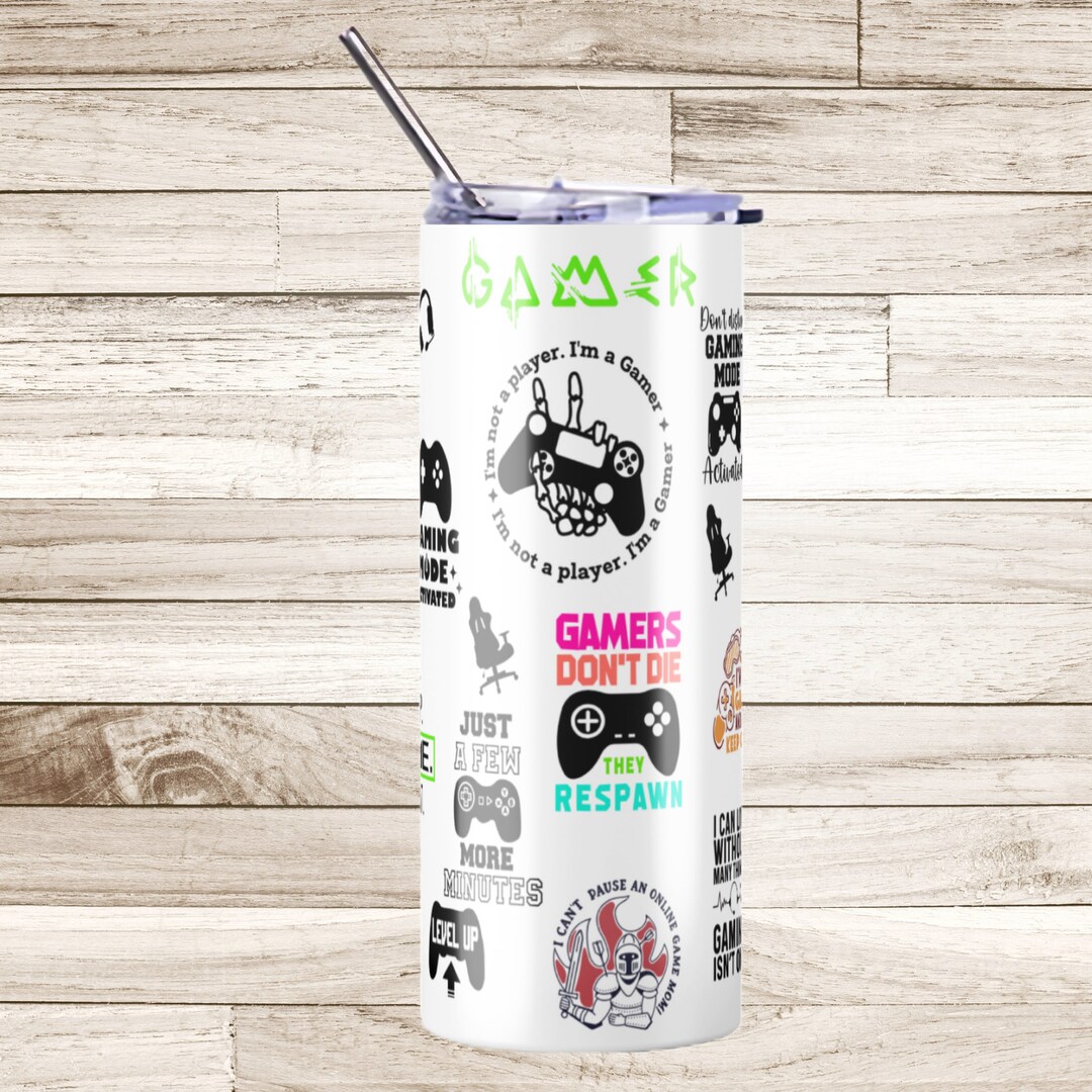 Gamer Png.gamer 20oz Skinny Tumblr Wrap Design. Perfect Wrap to Add to ...