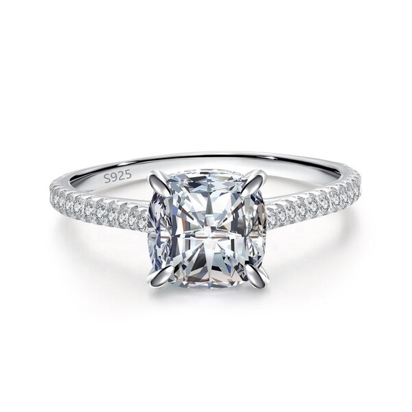 2 Ct Oval Cut Simulated Diamond Wedding Engagement Ring 14k White Gold
