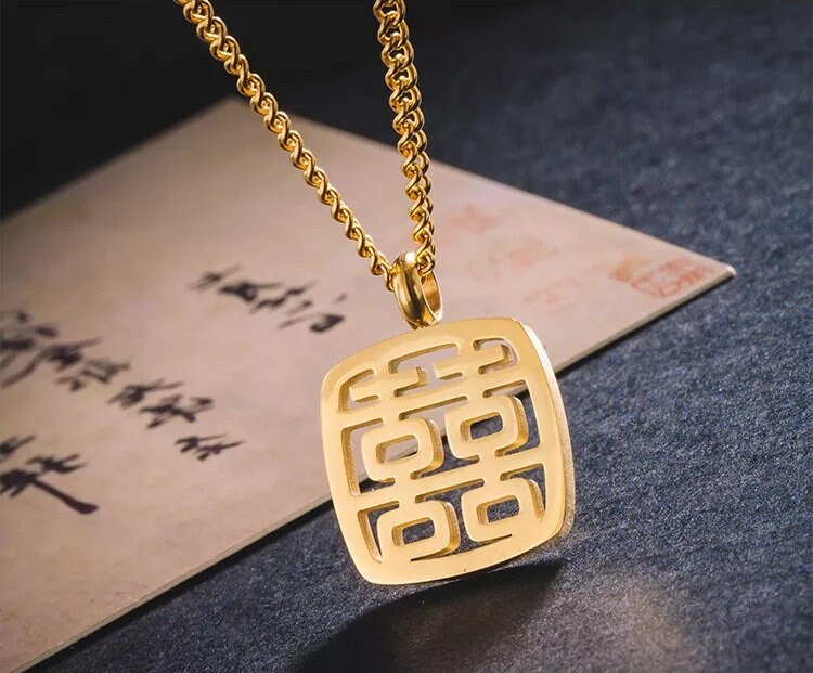 Double happiness symbol jewelry sale
