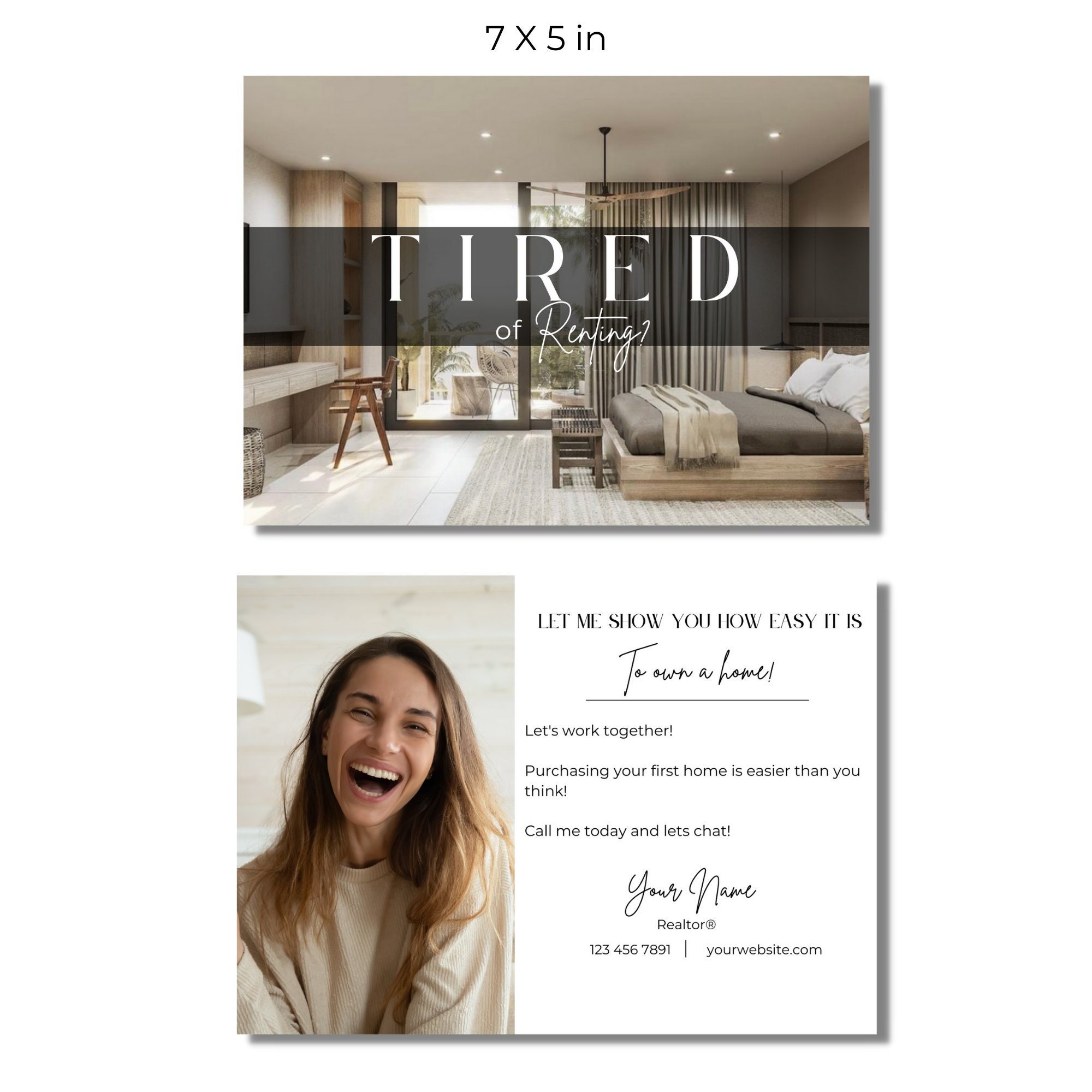 Tired of Renting Postcard & Card | Real Estate Farming | Realtor ...