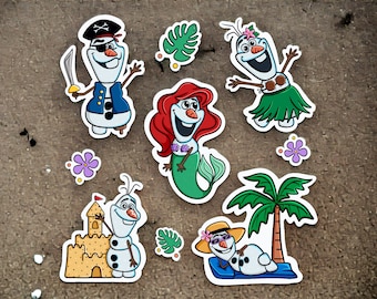 Pacote de adesivos de verão