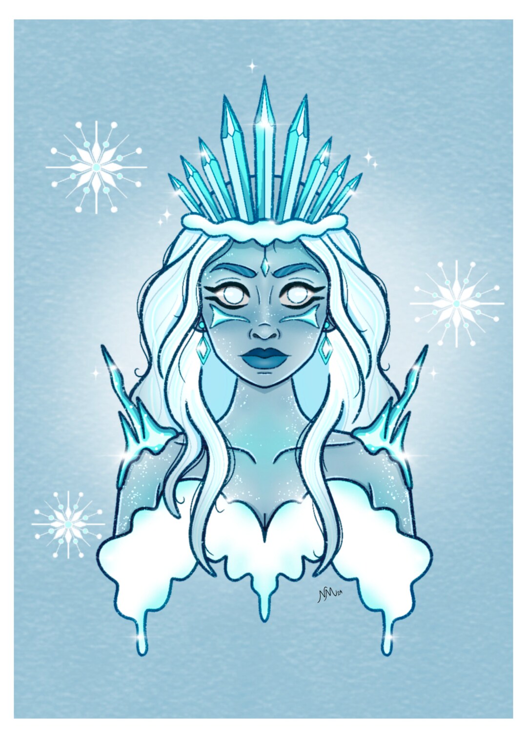 Ice Queen Print - Etsy