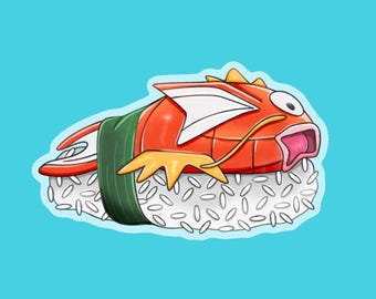 Adesivo de Sushi Magikarp