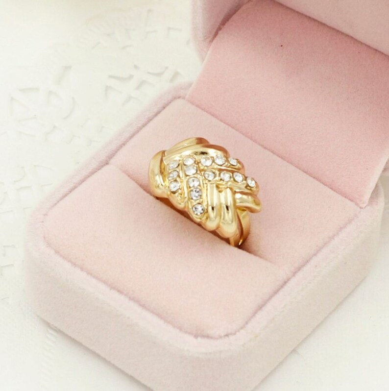 Gold Fashion Set Bridal Jewelry 4 in 1  Gold Wedding image 4