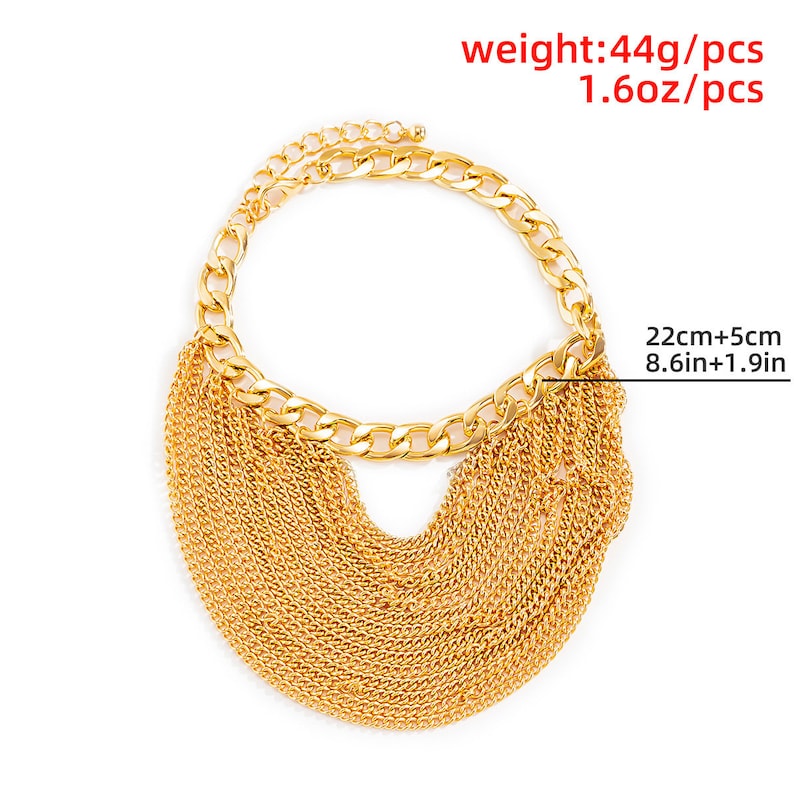 Tassel Ankle Layered High Heel Anklet Shoes Chain Multilayer image 7