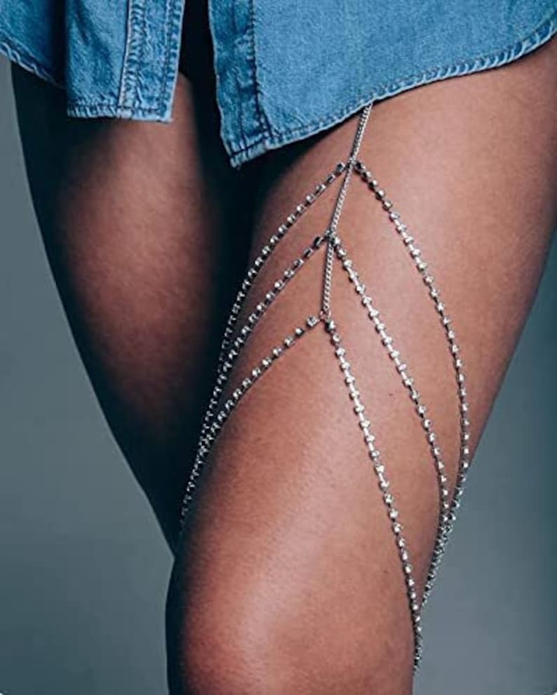 Beach Bikini Thigh Chain Charm Body Jewelry  Bikini Body image 3