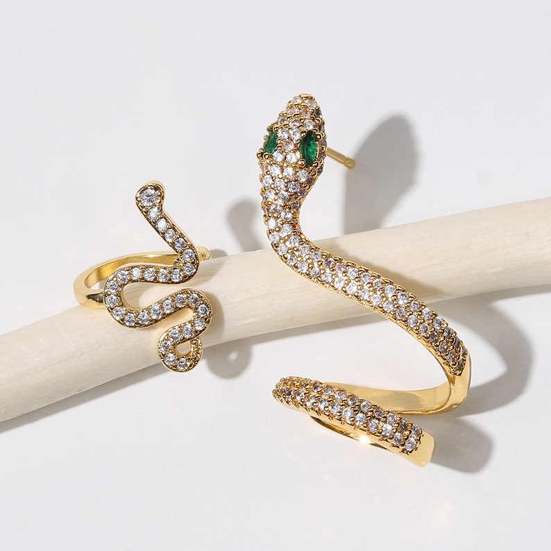 Snake Earring Set  Cobra Earrings  Snake Lover Gift  image 3
