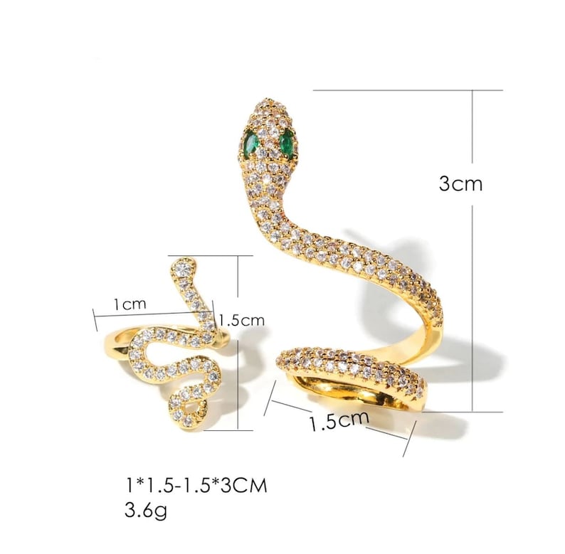 Snake Earring Set  Cobra Earrings  Snake Lover Gift  image 10