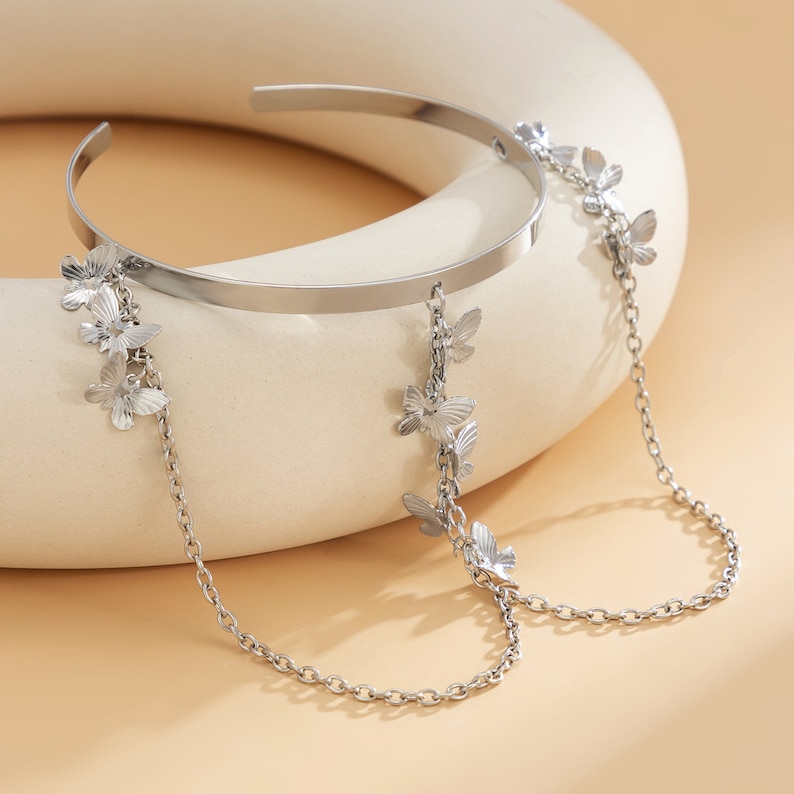 Butterfly Arm Chain Armlet Upper Arm Bracelet Butterfly image 4