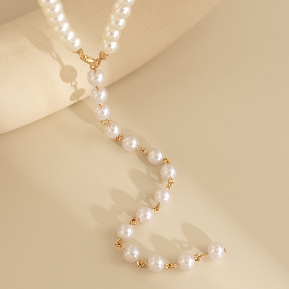 Pearl Y Necklace  Pearl Lariat Necklace  Pearl Y Chain  image 5