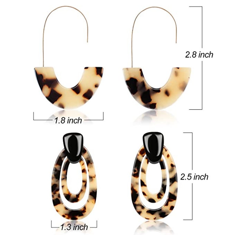 3 Pcs Bracelet & Pair Of Earrings Leopard Set  3 Piece image 9
