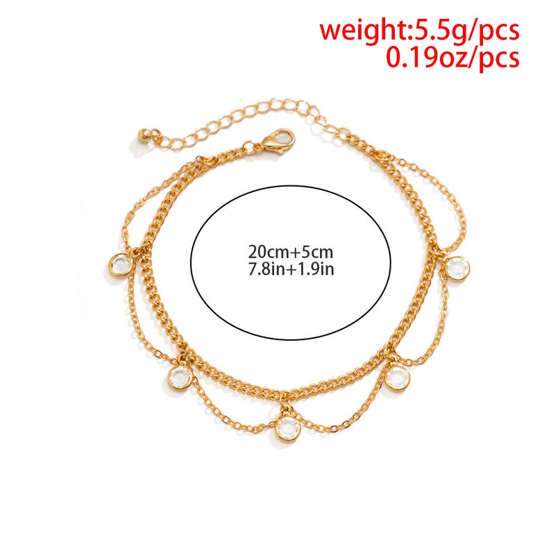 Fashion Wild Bohemian Wave Tassel Bell Anklet  Summer image 10