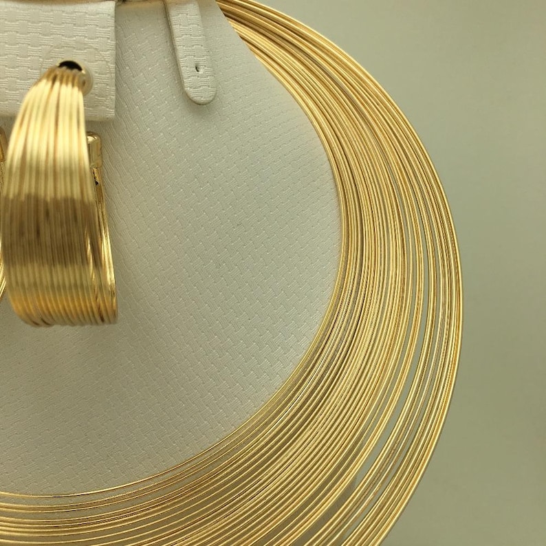 4 Pcs Dubai Gold Necklace Ring Bracelet Earrings Jewelry Set  image 10