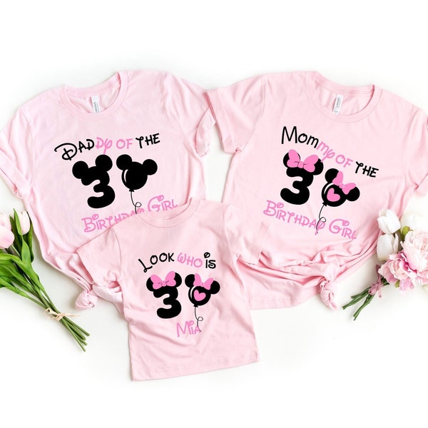 "Young Wild And Three" Girls 3rd Birthday Shirt - Toddler Birthday Outfit - View #2