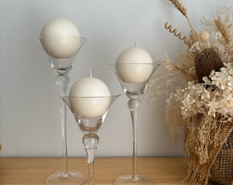 The Sphere Candles I Handmade Candles I Round Candles I Unique Candles I Event Decor I Event Favours I Bonbonniere I Pillar Candle