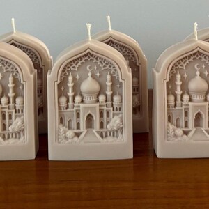 Ramadan Candles I Crescent Moon and Mosque Candle Decor I Eid Home Decoration I Ramadan Gift I Ramadan Candle 画像 12