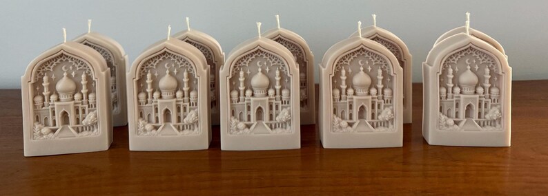 Ramadan Candles I Crescent Moon and Mosque Candle Decor I Eid Home Decoration I Ramadan Gift I Ramadan Candle 画像 12