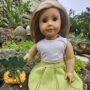Pineapple bag, American girl doll clothes, Handmade 18&quot; Doll Clothes, Gift for girl, Doll Purse
