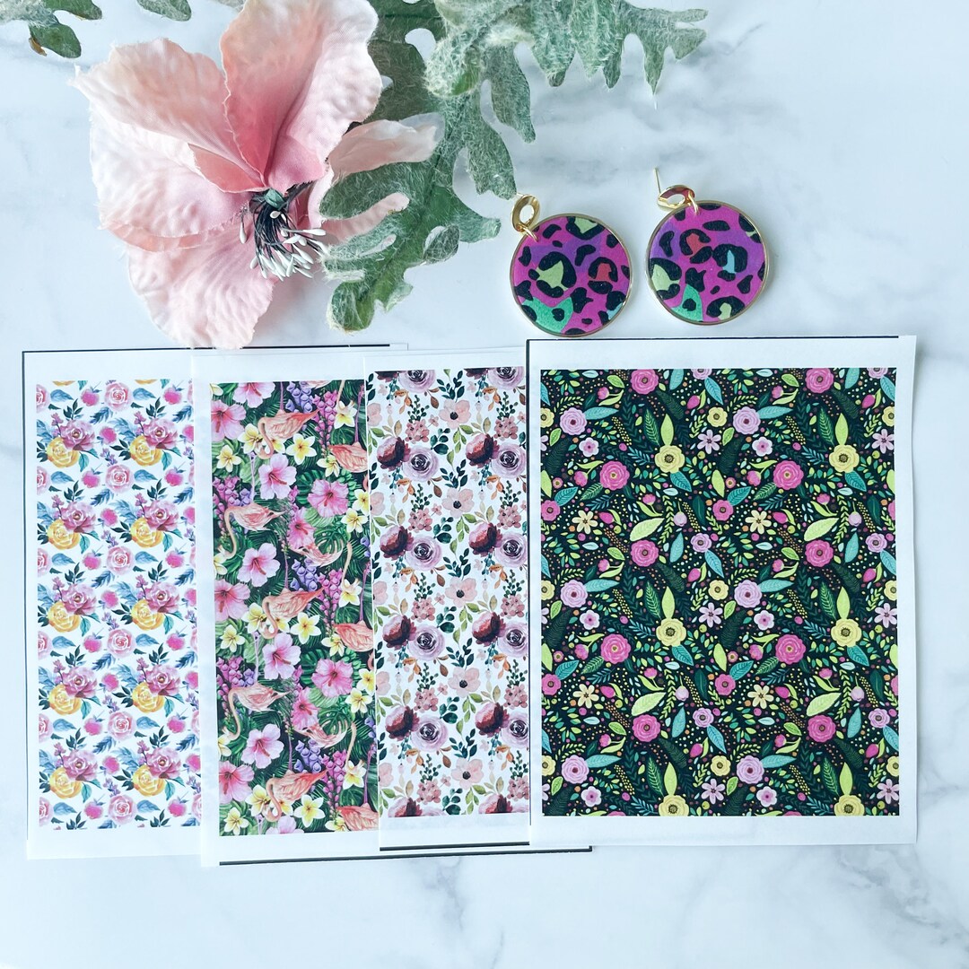 Transfer Sheets for Polymer Clay Image Transfer Designs Etsy