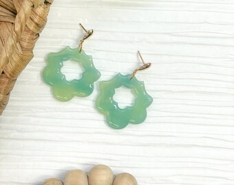 Sea Glass - Polymer Clay Earring