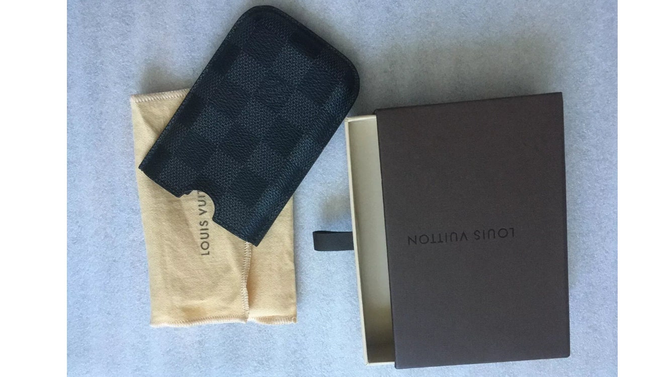 Louis Vuitton iPhone Case Damier Graphite XS Black in Coated  Canvas/Calfskin - US