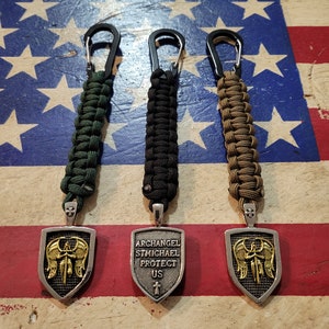 St. Michael Paracord Keychain