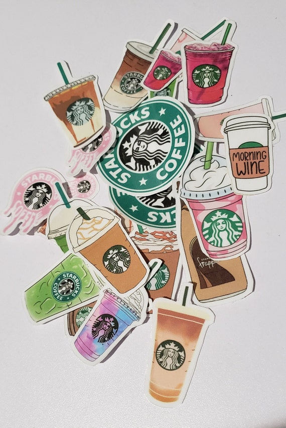 Starbucks Stickers for school day Planner Stickers - Reminder Stickers -  Coffee Sticker - Starbucks Bullet Journal - Logo Sticker