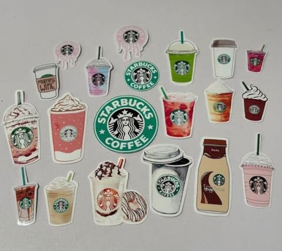 20 Starbucks Reminder Stickers planner Stickers Reminder Coffee Sticker  Starbucks logo Starbucks Coffee car and Bumper Vinyl Decal 