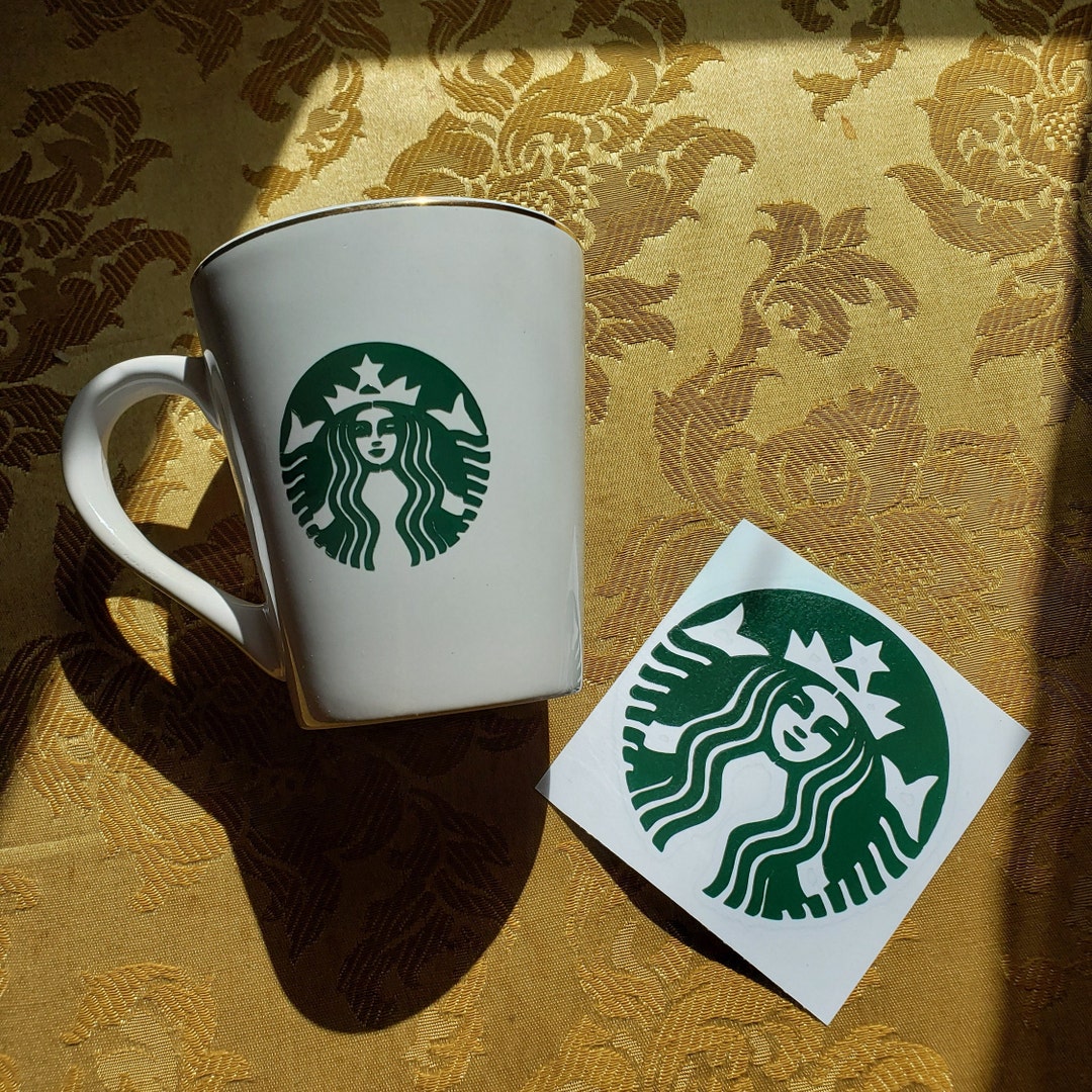 Strabucks Logo Sticker Starbucks Logo Vinyl Sticker - Planner, Laptop, Car Decal - Etsy