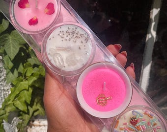 Set regalo di candele profumate in cera di soia / Mini candele, profumi accoglienti