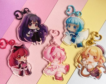 Madoka Magica Keyring Charms