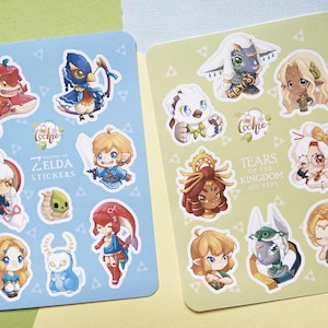 Legend of Zelda Sticker Sheets: Breath of the Wild + Tears of the Kingdom