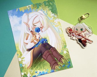 Frieren A5 Print and Keyring Charm