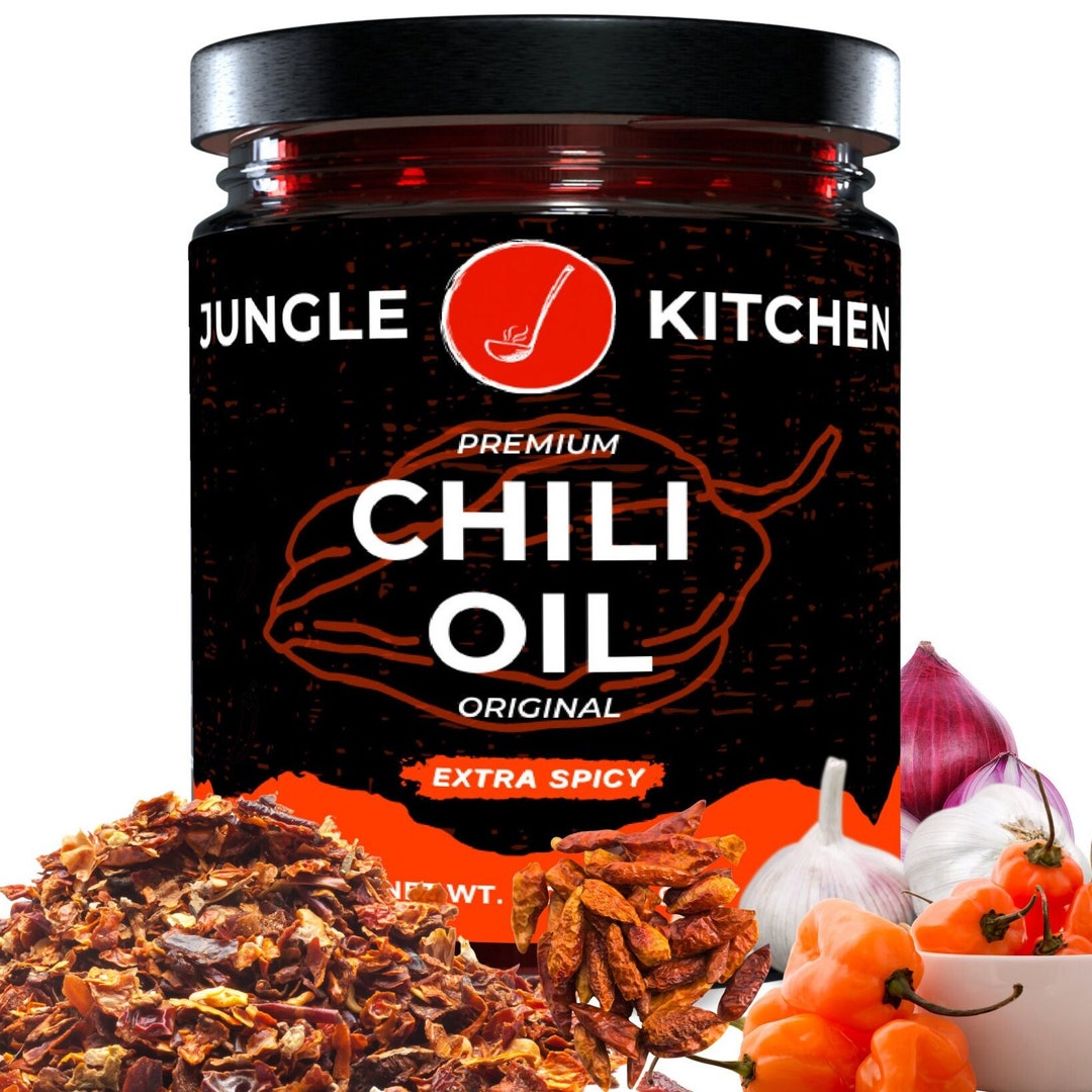 Jungle Kitchen Crunchy Garlic Chili Oil Vegan Glutenfree Extra Spicy