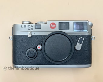 Leica Leitz M6 Titanium Rangefinder Camera Body Ostrich/Emu Leather Mint Condition!!