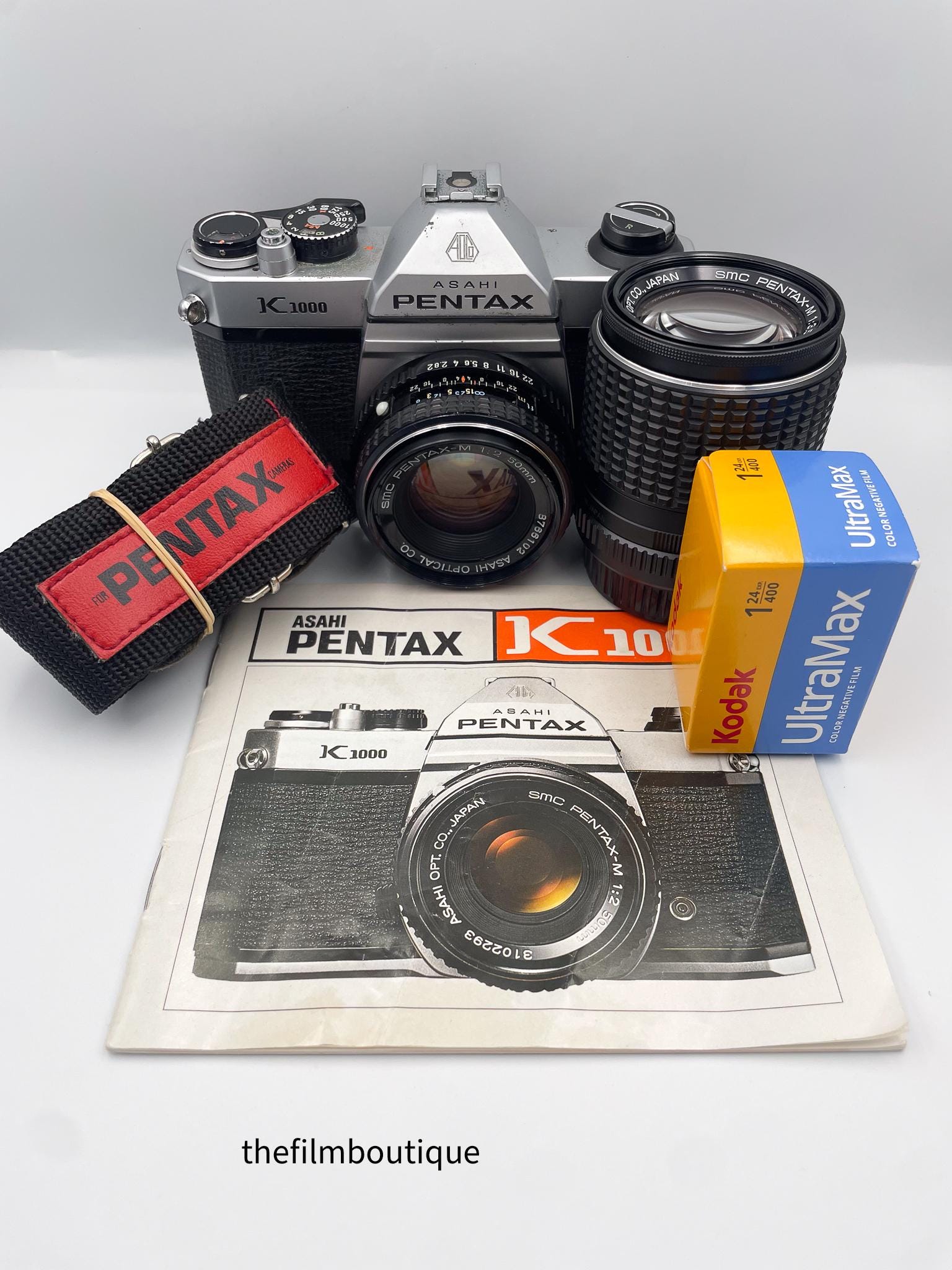 ASAHI PENTAX K1000 フィルムカメラ Pentax K1000 ビンテージ一眼レフ 35mm フィルムカメラ – Film Camera