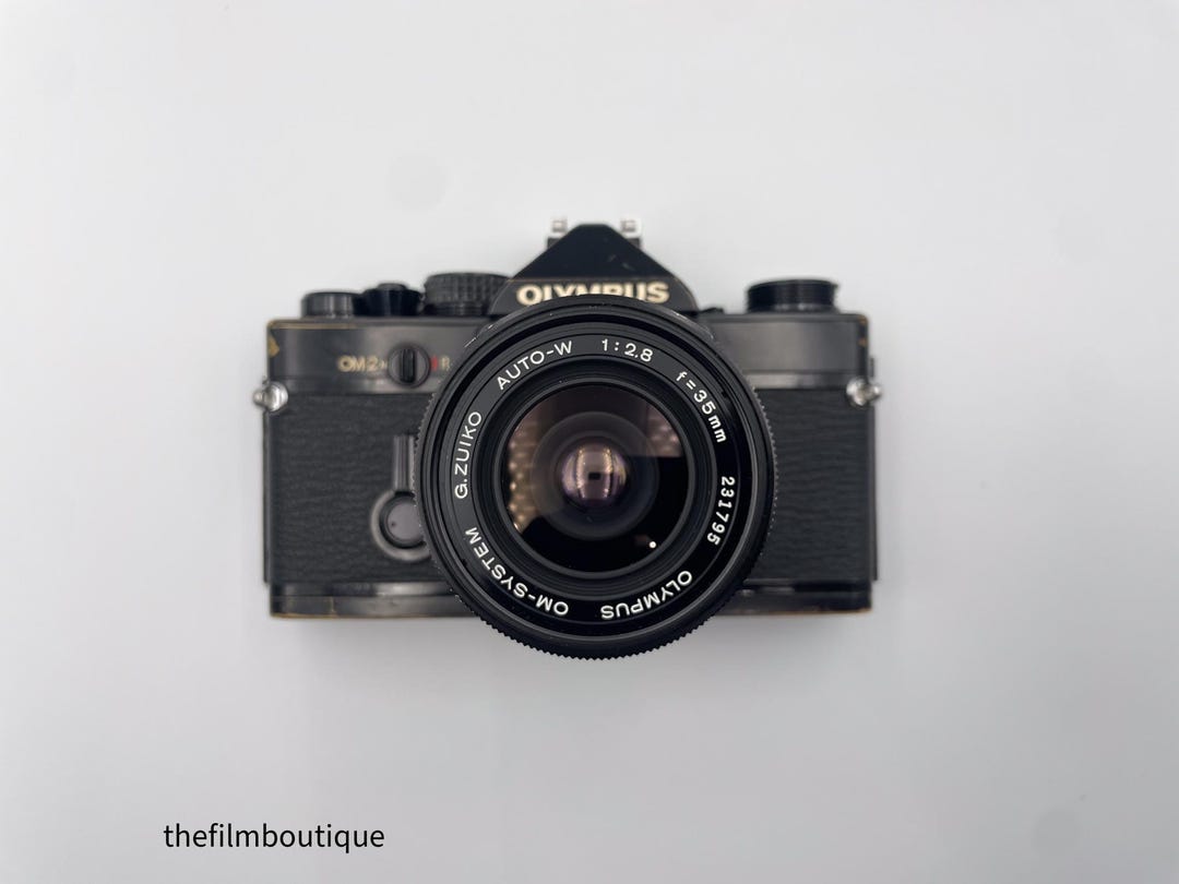 フィルムカメラ Olympus om-2n + AUTO-S 50mm F1.4 Olympus OM-2N Black 35mm Film SLR c/w Zuiko MC Auto-S 50mm f/1.4