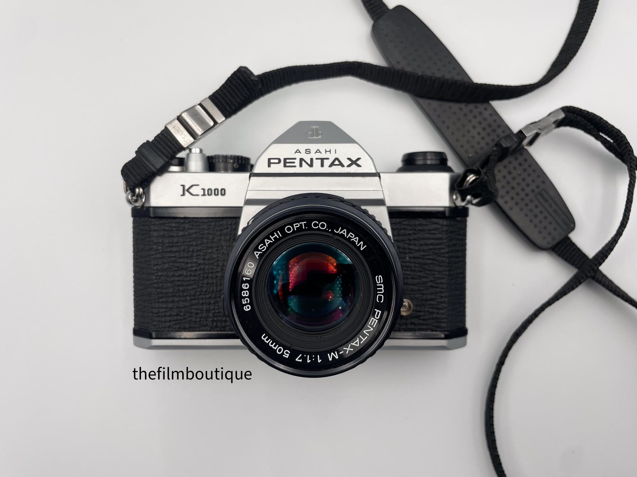 【一眼レフ フィルムカメラ】PENTAX K1000とレンズ 一眼レフ フィルムカメラ】PENTAX K1000とレンズ
