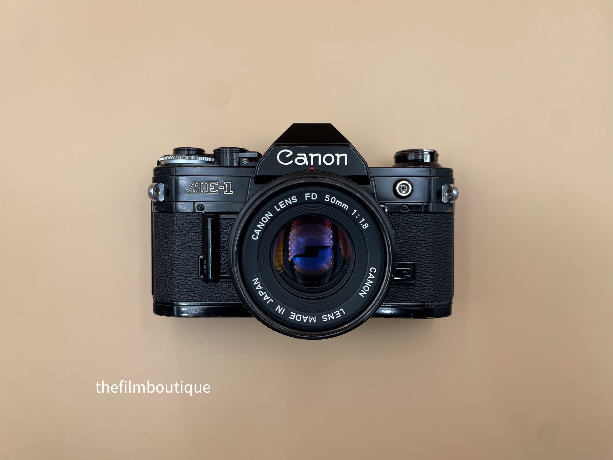 Canon AE-1 & FD 28mm F3.5 S.C.　#9390 Canon AE-1 Program Film Camera with FD 28mm f/3.5 Lens Fully