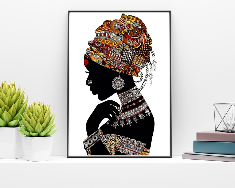Black Woman Art Black Woman Wall Art Black Woman Print Black Woman