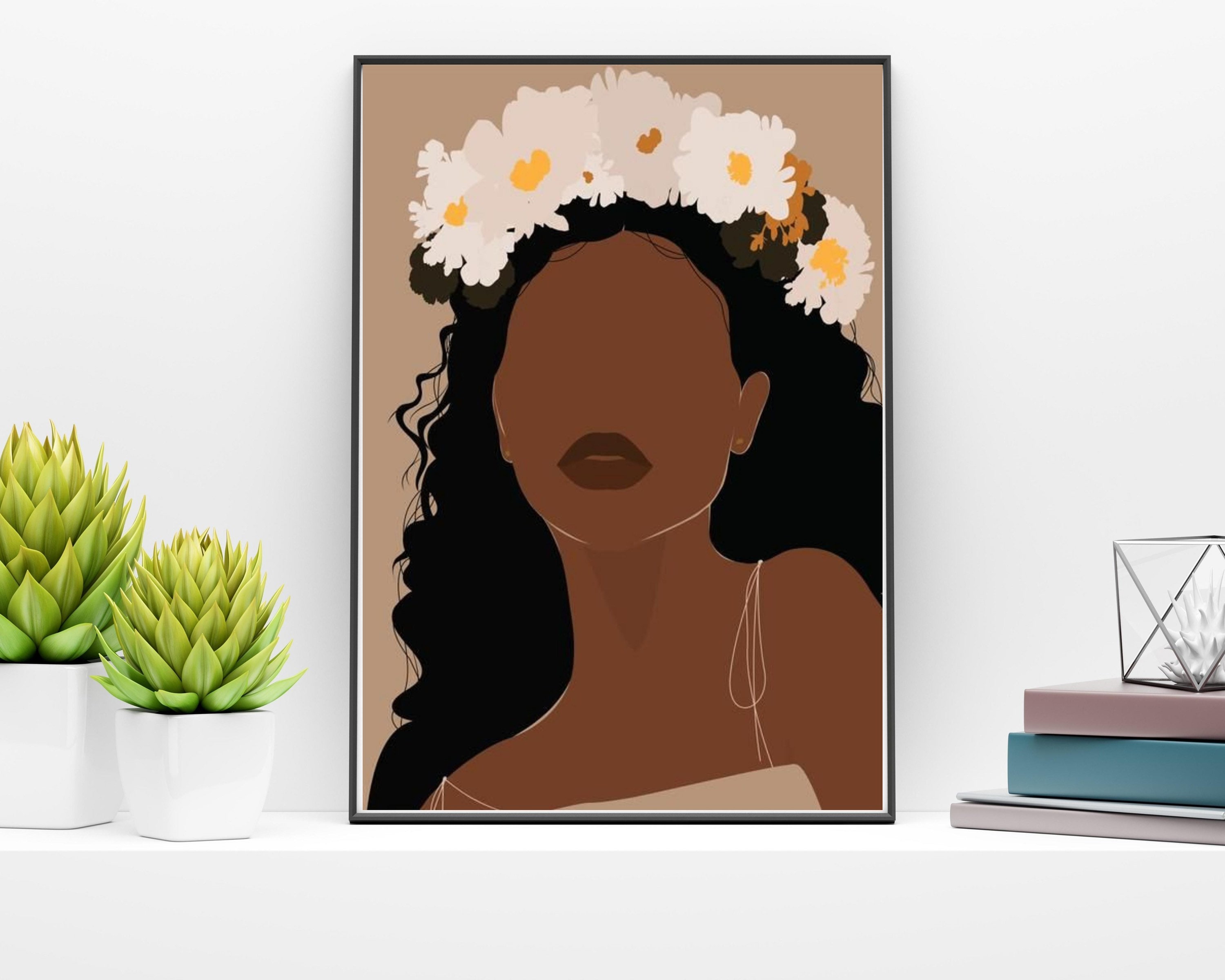 Black Woman Art Black Woman Wall Art Black Woman Print Black Woman