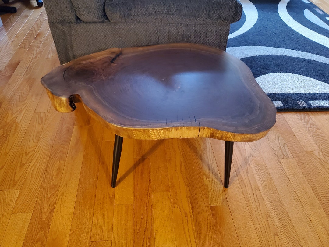 33 Live Edge Coffee Table Live Edge Round Tree Piece Live Edge Side
