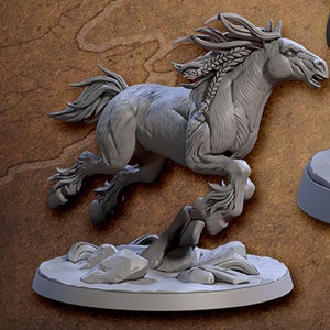Skutagaard Northmen Saga Horses on 50mm bases 3D Resin Printed Models by Artisan Guild DnD Tabletop Gaming Miniatures